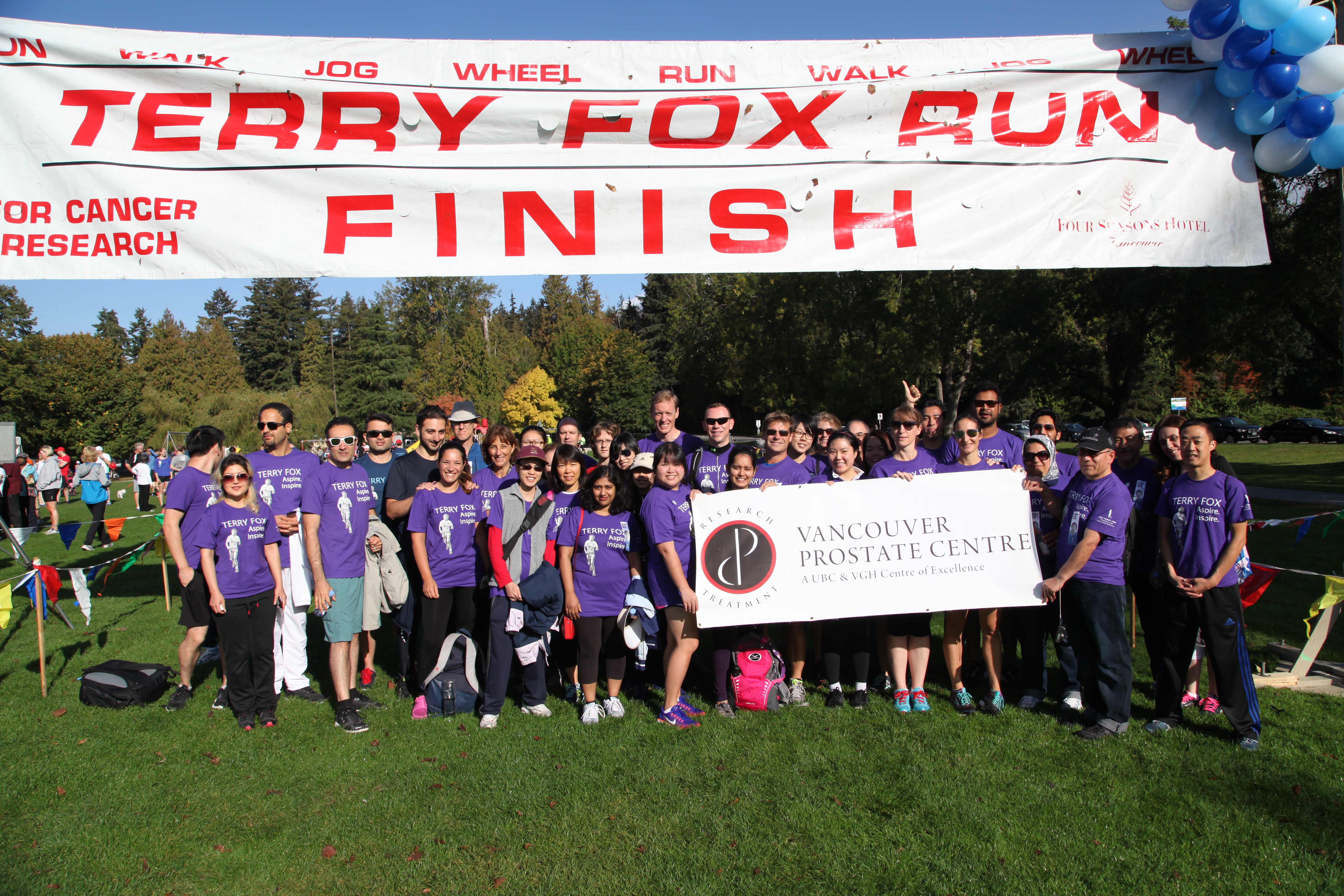 VPC Terry Fox Run participants at Stanley Park
